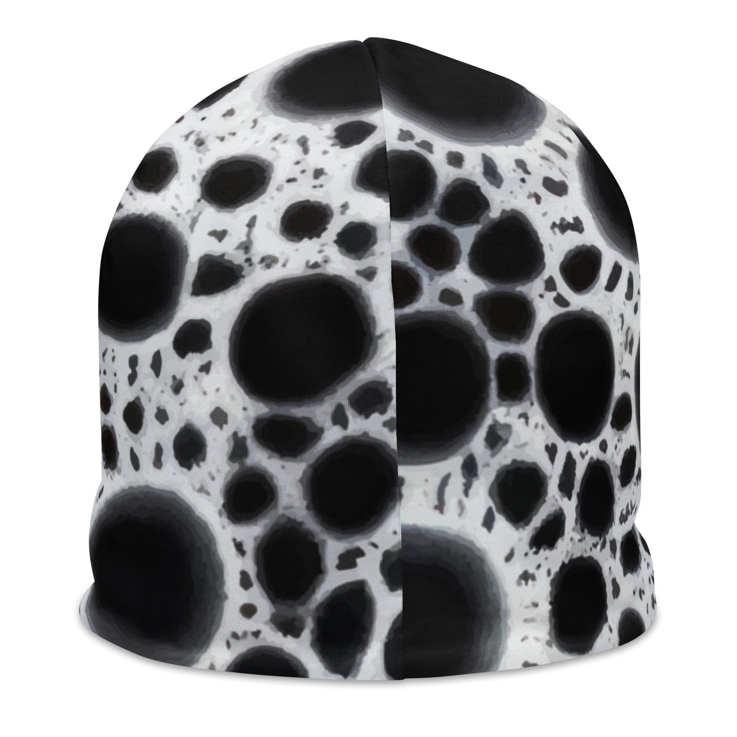 All-Over Print Beanie-Black tie dye