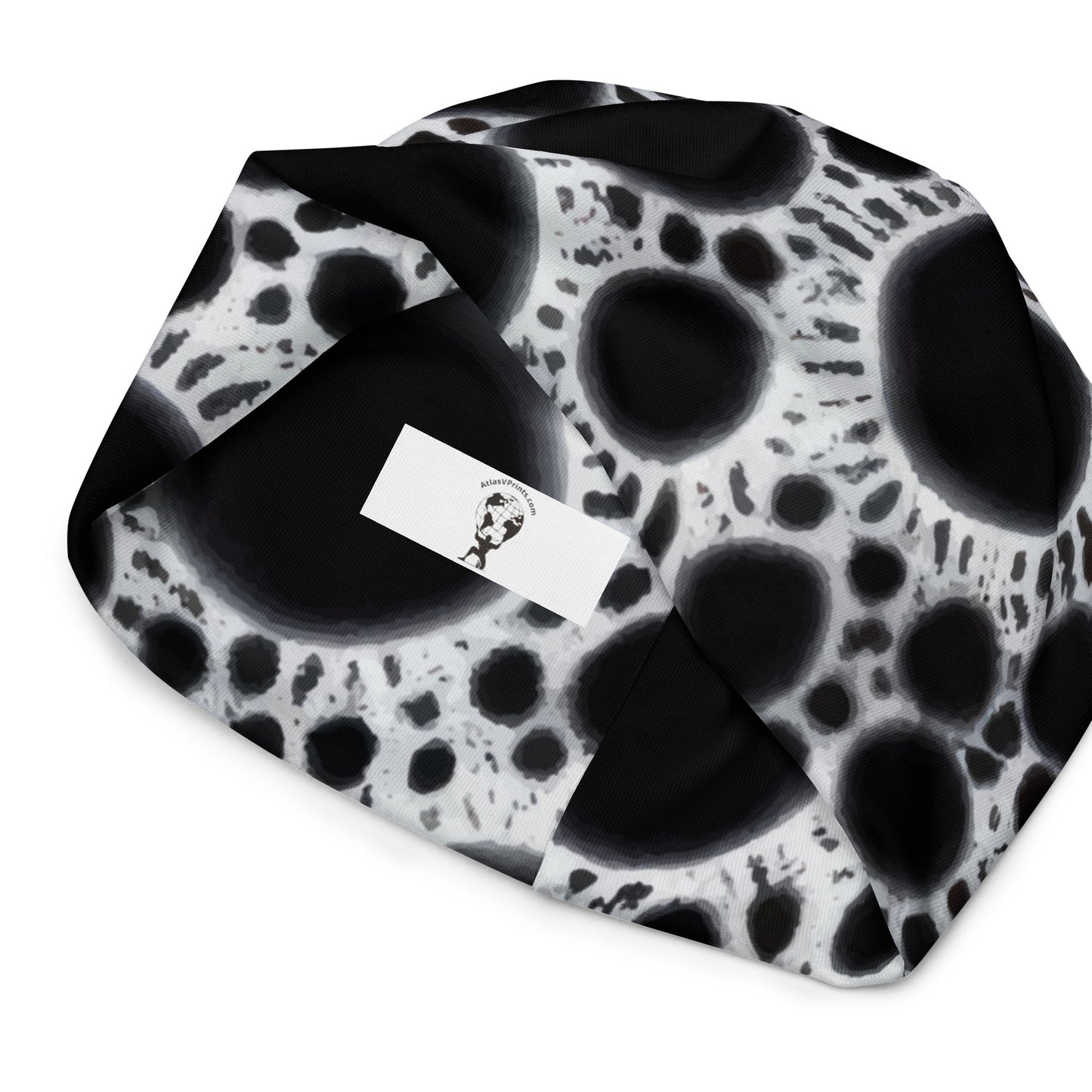 All-Over Print Beanie-Black tie dye