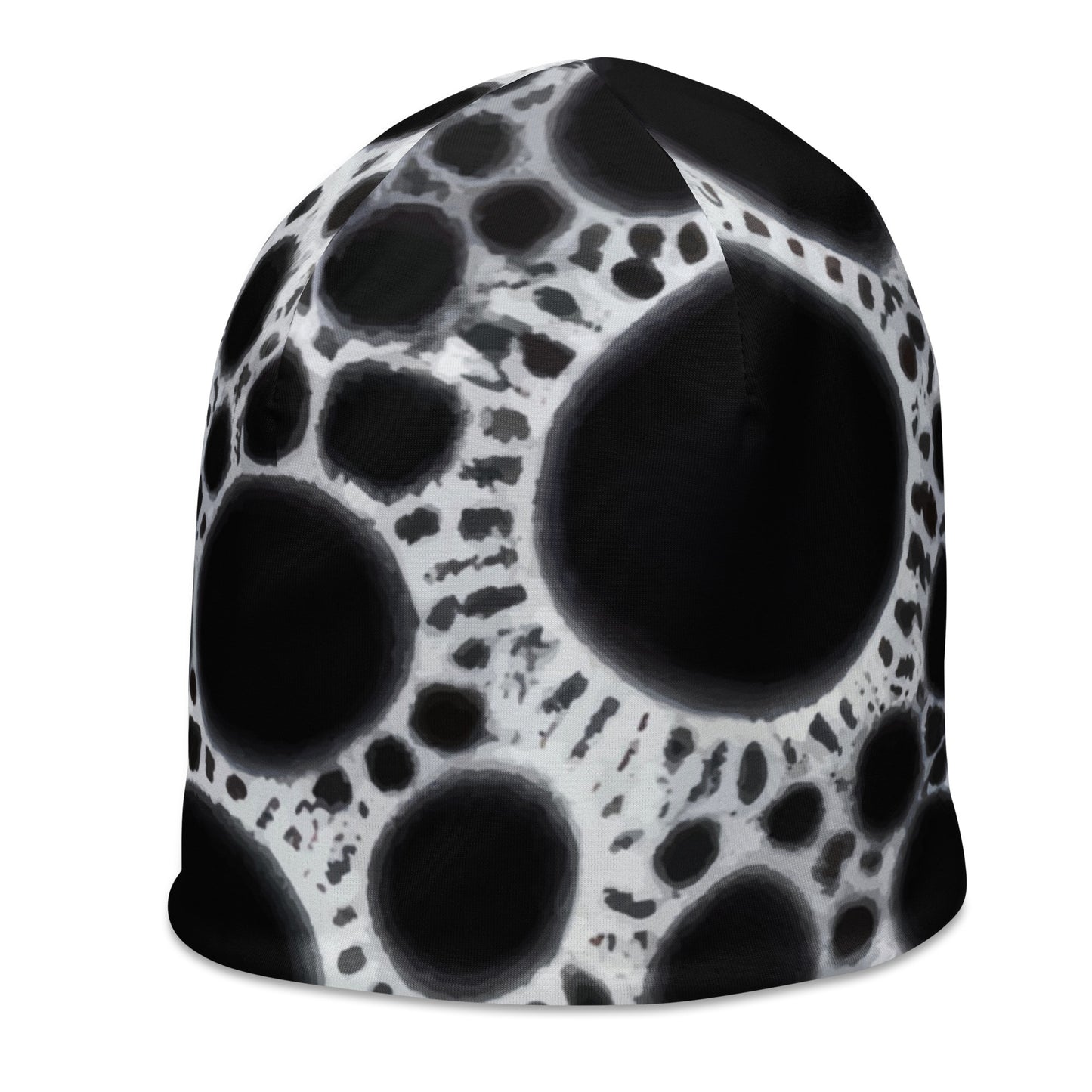 All-Over Print Beanie-Black tie dye