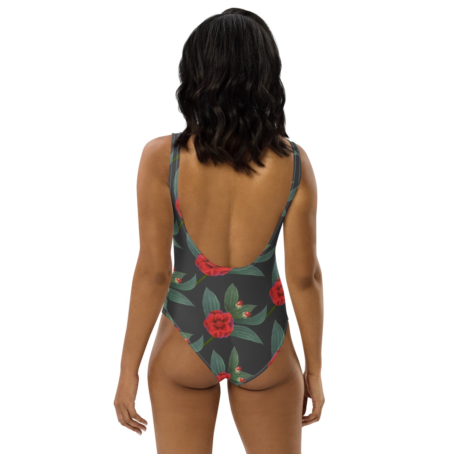 One-Piece Swimsuit-Roses