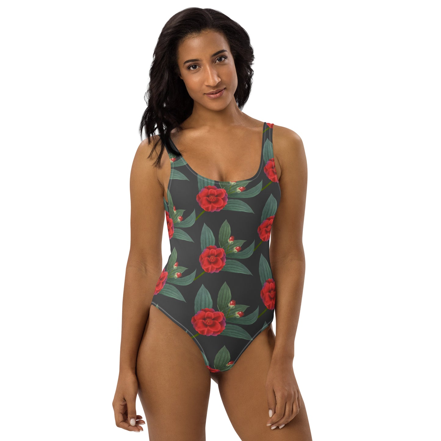 One-Piece Swimsuit-Roses