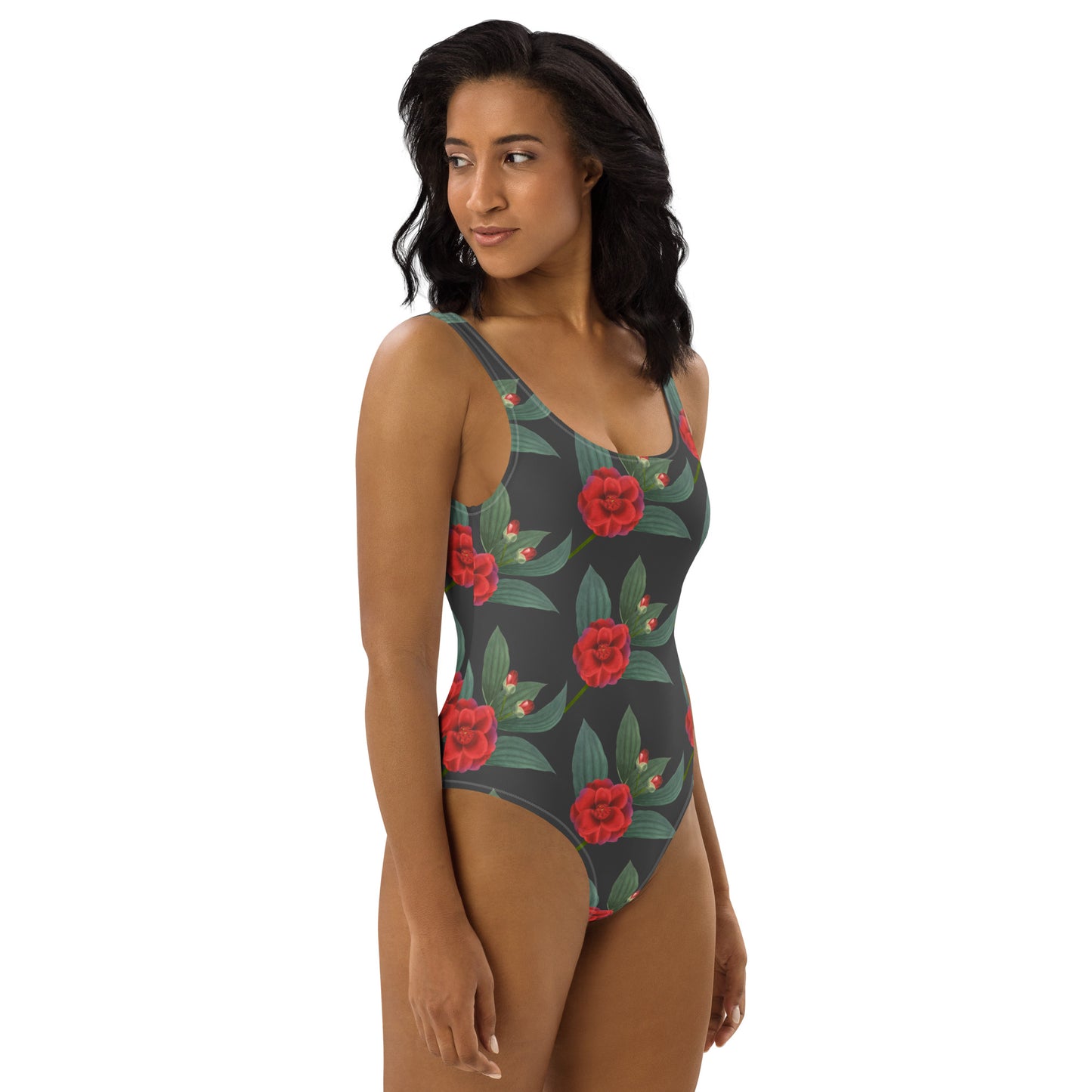 One-Piece Swimsuit-Roses