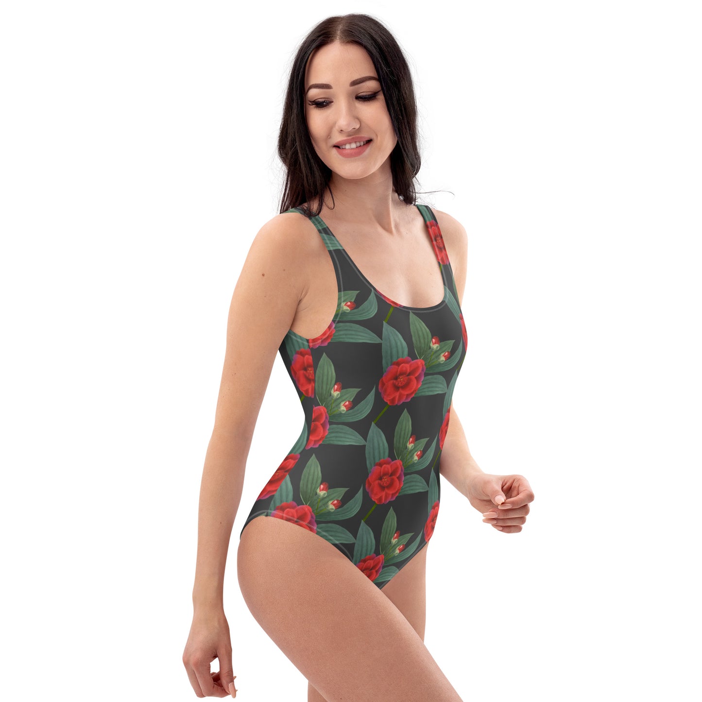 One-Piece Swimsuit-Floral