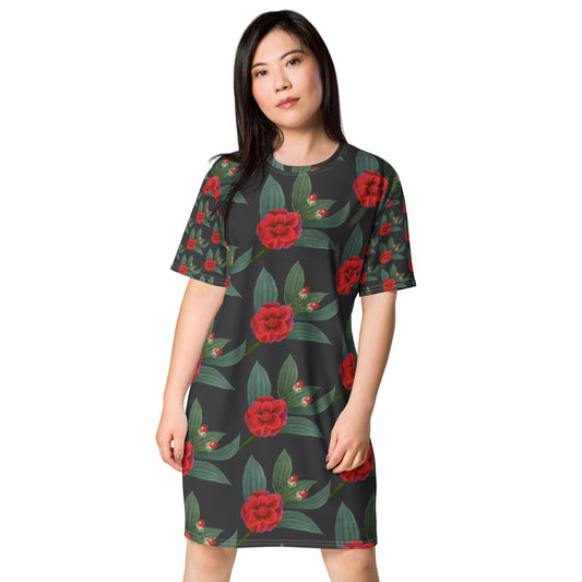 T-shirt dress-Floral