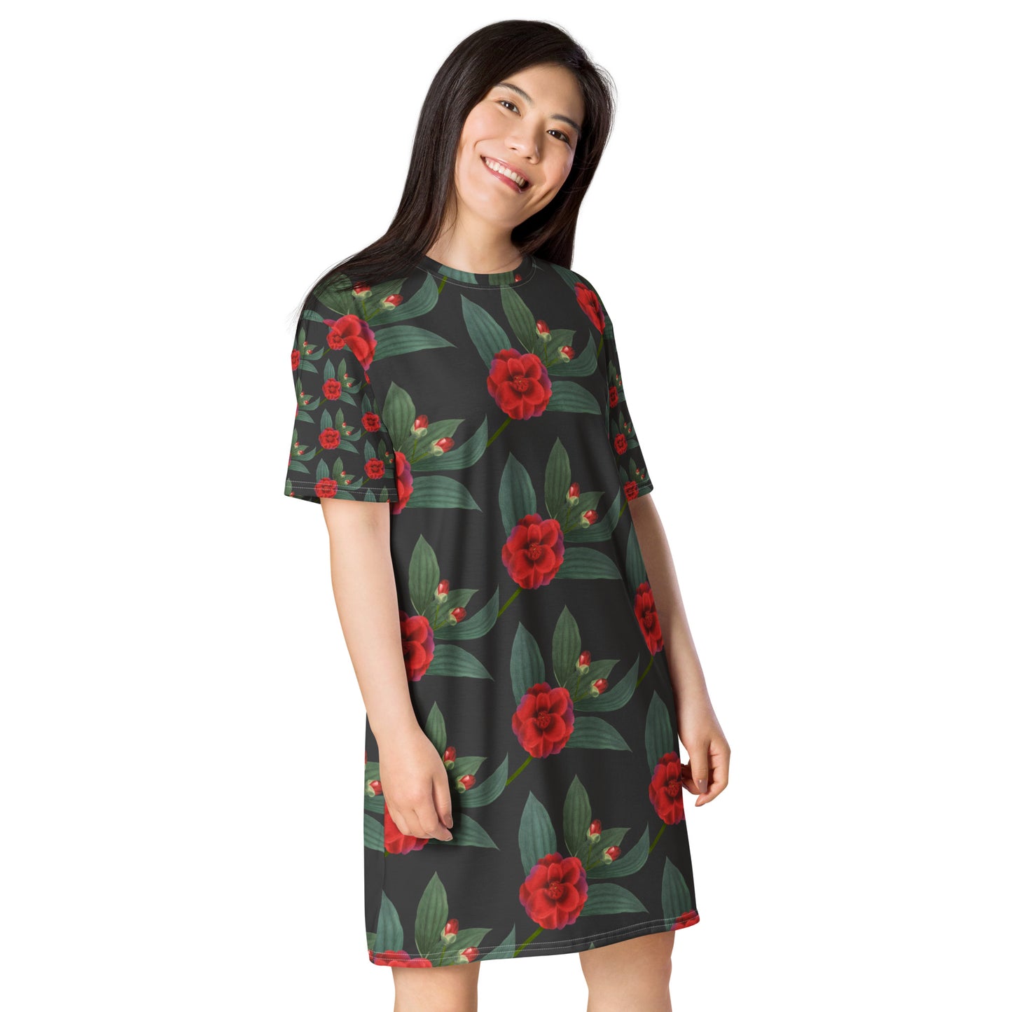 T-shirt dress-Floral