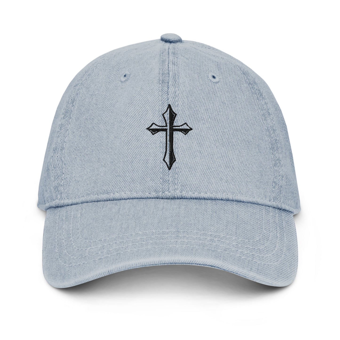 Denim Hat-Cross & infinity