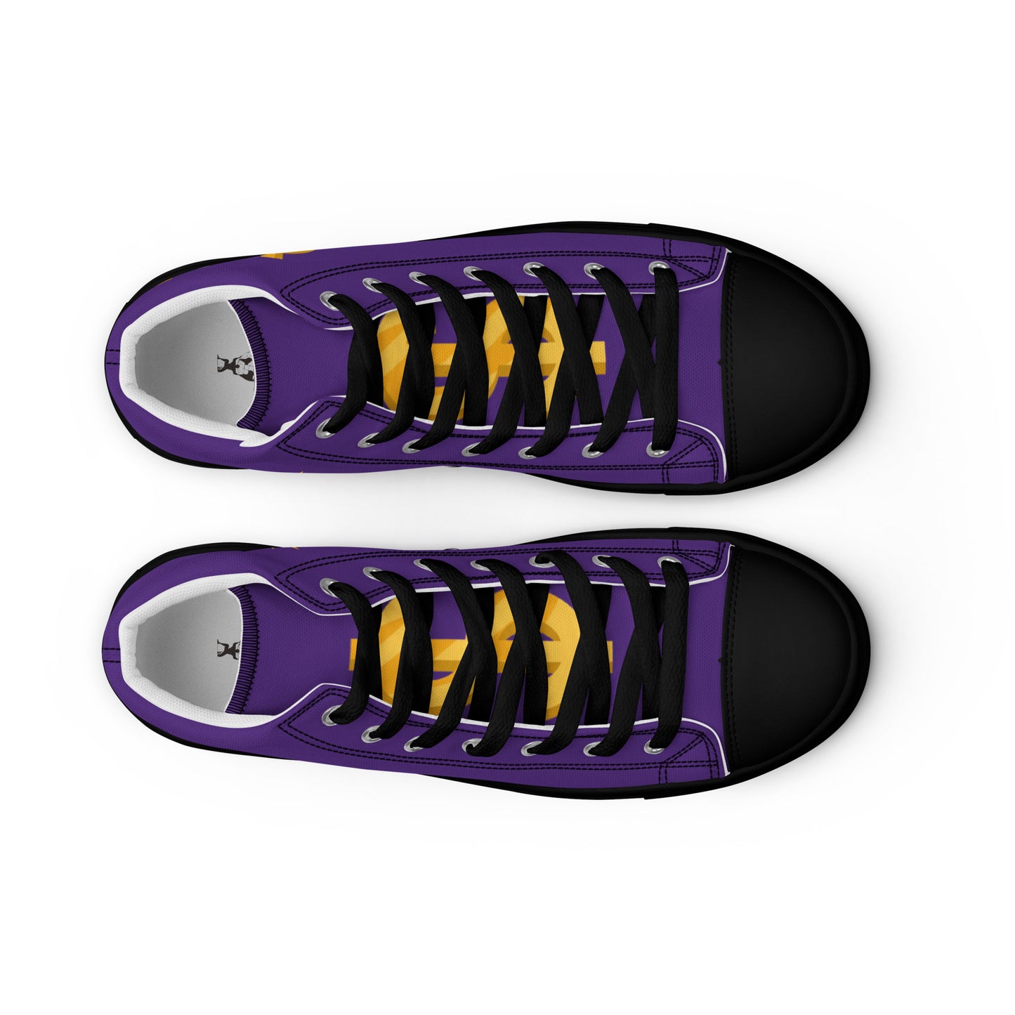 Men’s high top canvas shoes-Purple $