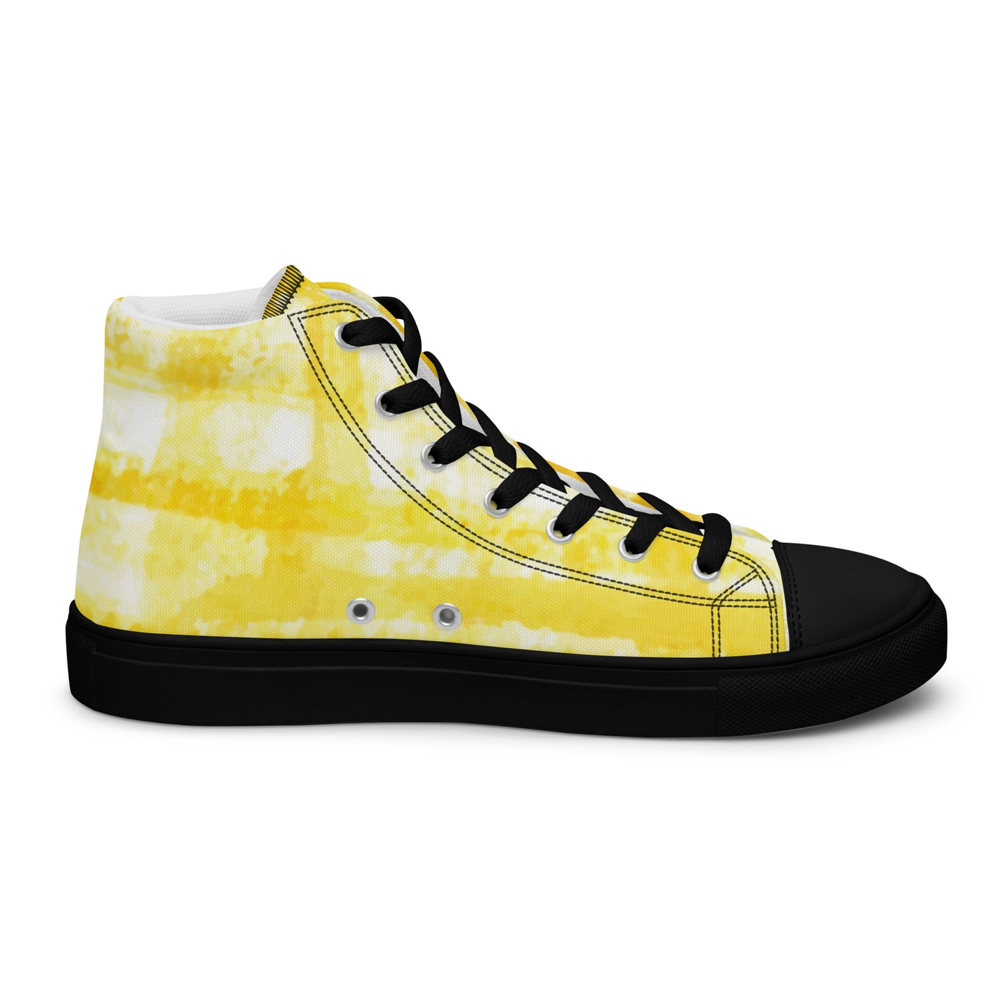 Men’s high top canvas shoes-Tie dye Good things take time