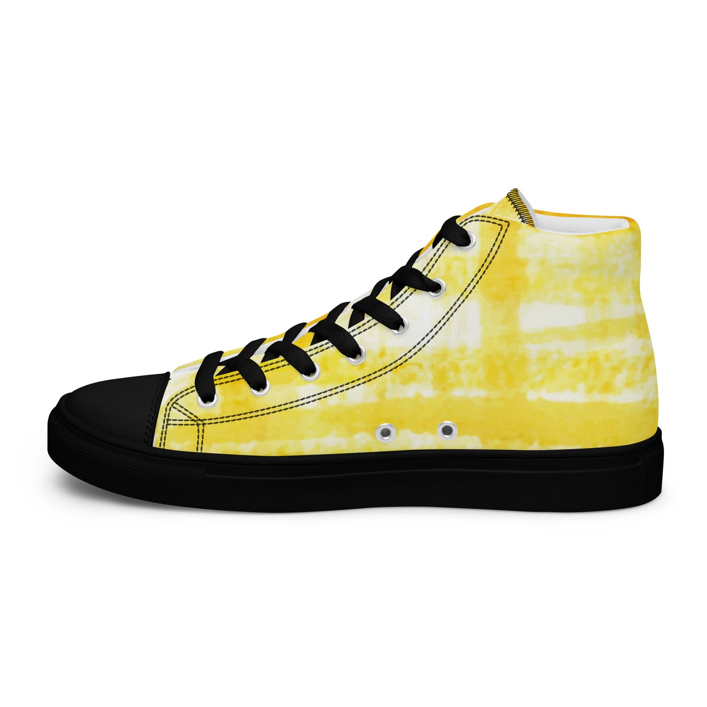 Men’s high top canvas shoes-Tie dye Good things take time