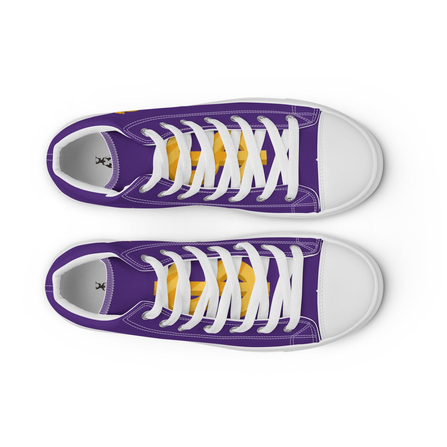 Men’s high top canvas shoes-Purple $