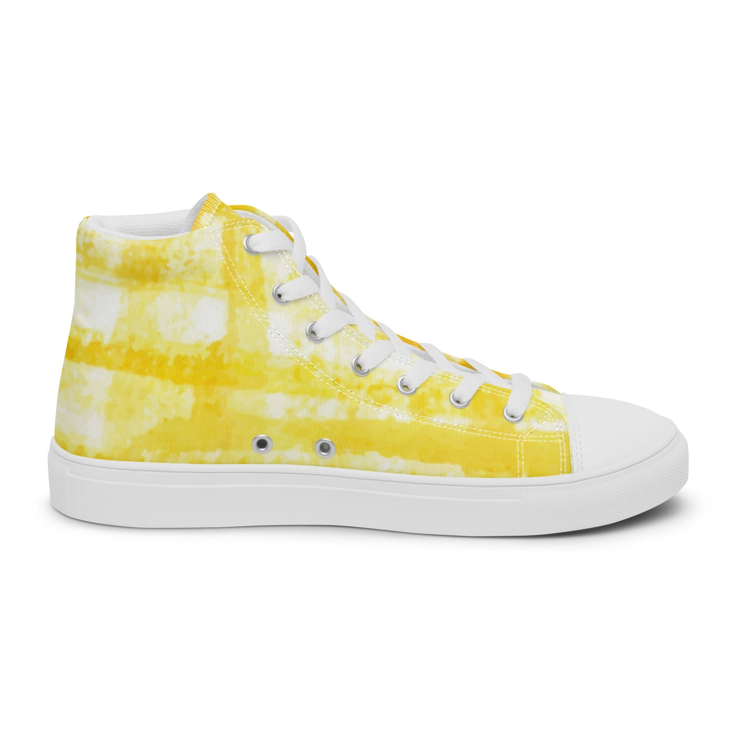 Men’s high top canvas shoes-Tie dye Good things take time