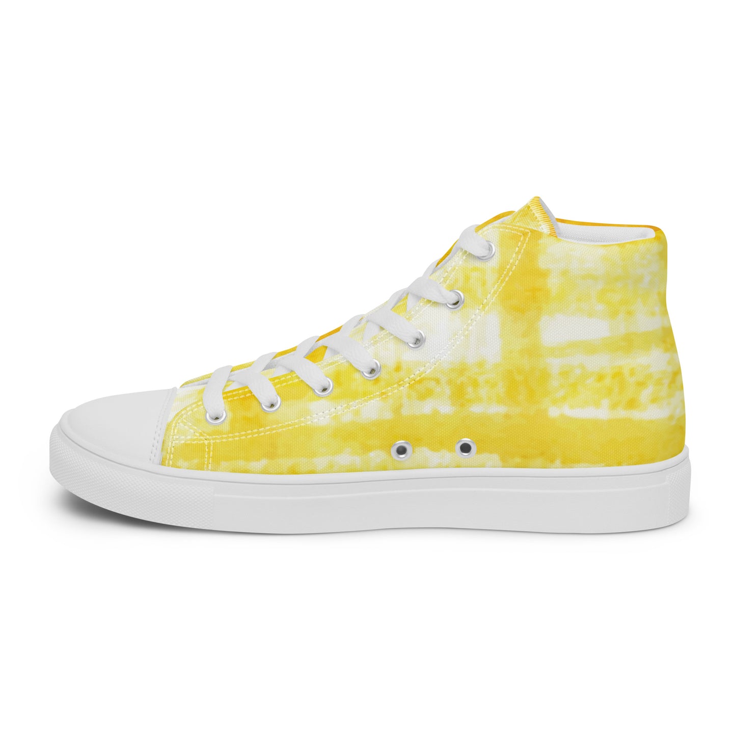 Men’s high top canvas shoes-Tie dye Good things take time