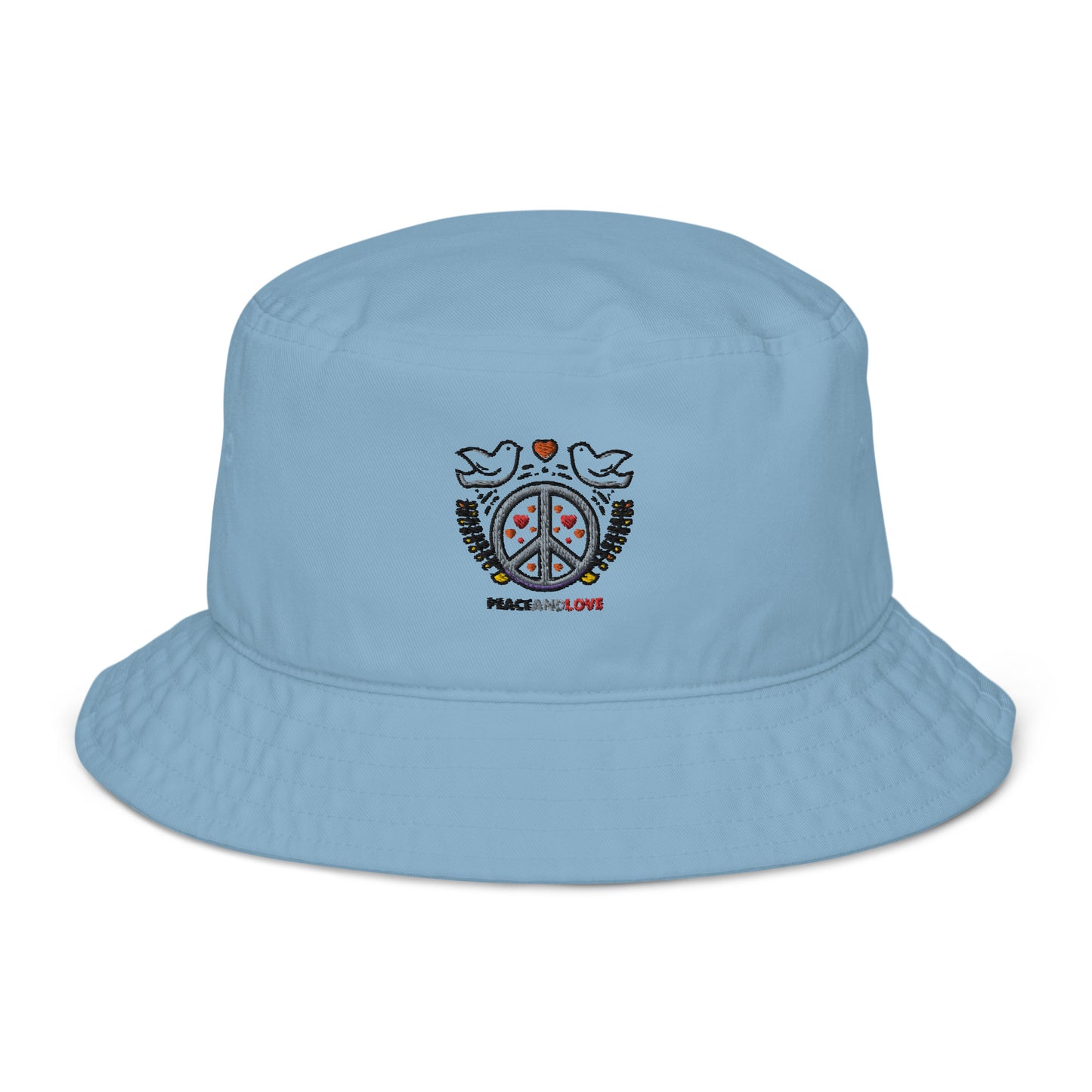 Organic bucket hat-Peace & love