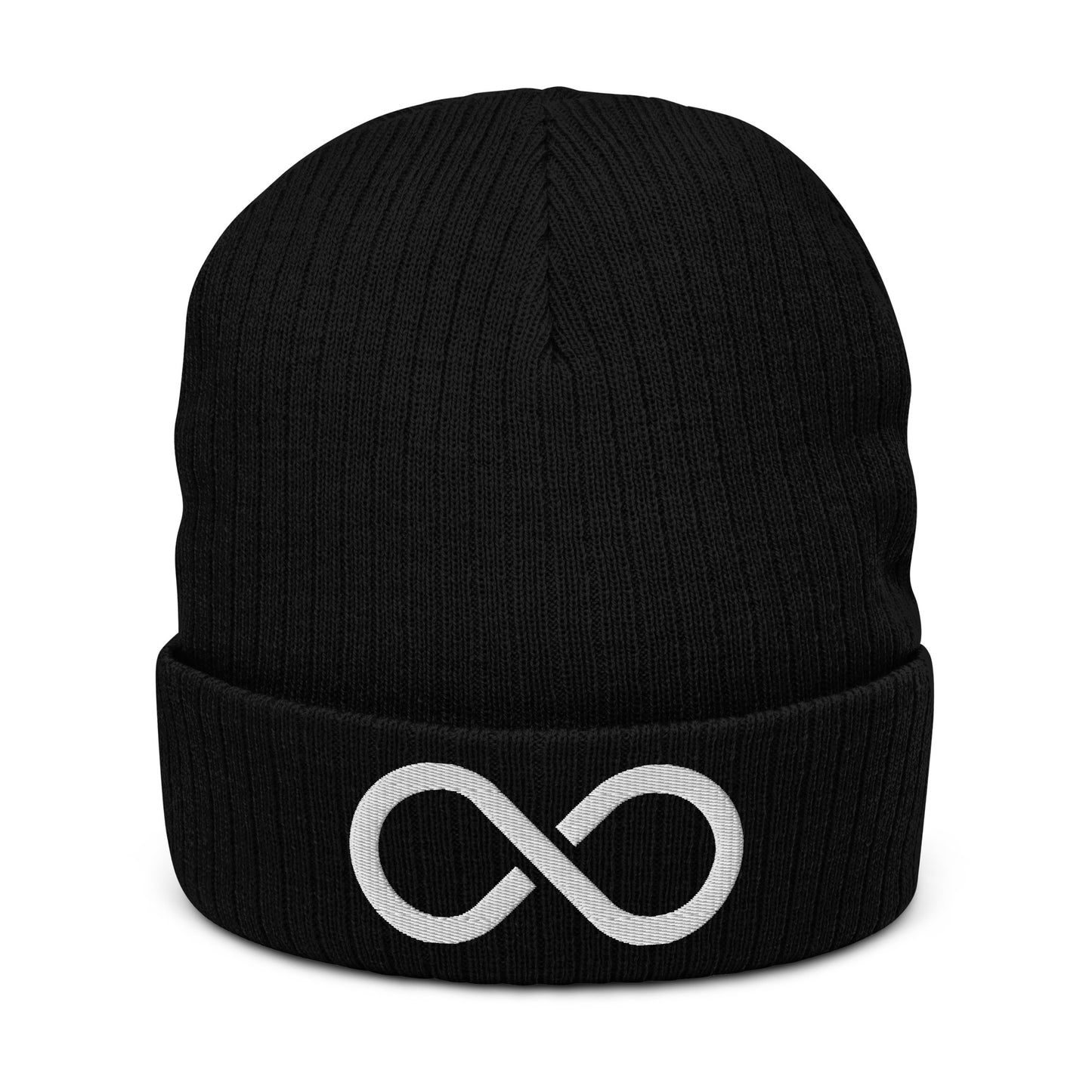 Ribbed knit beanie-Infinity