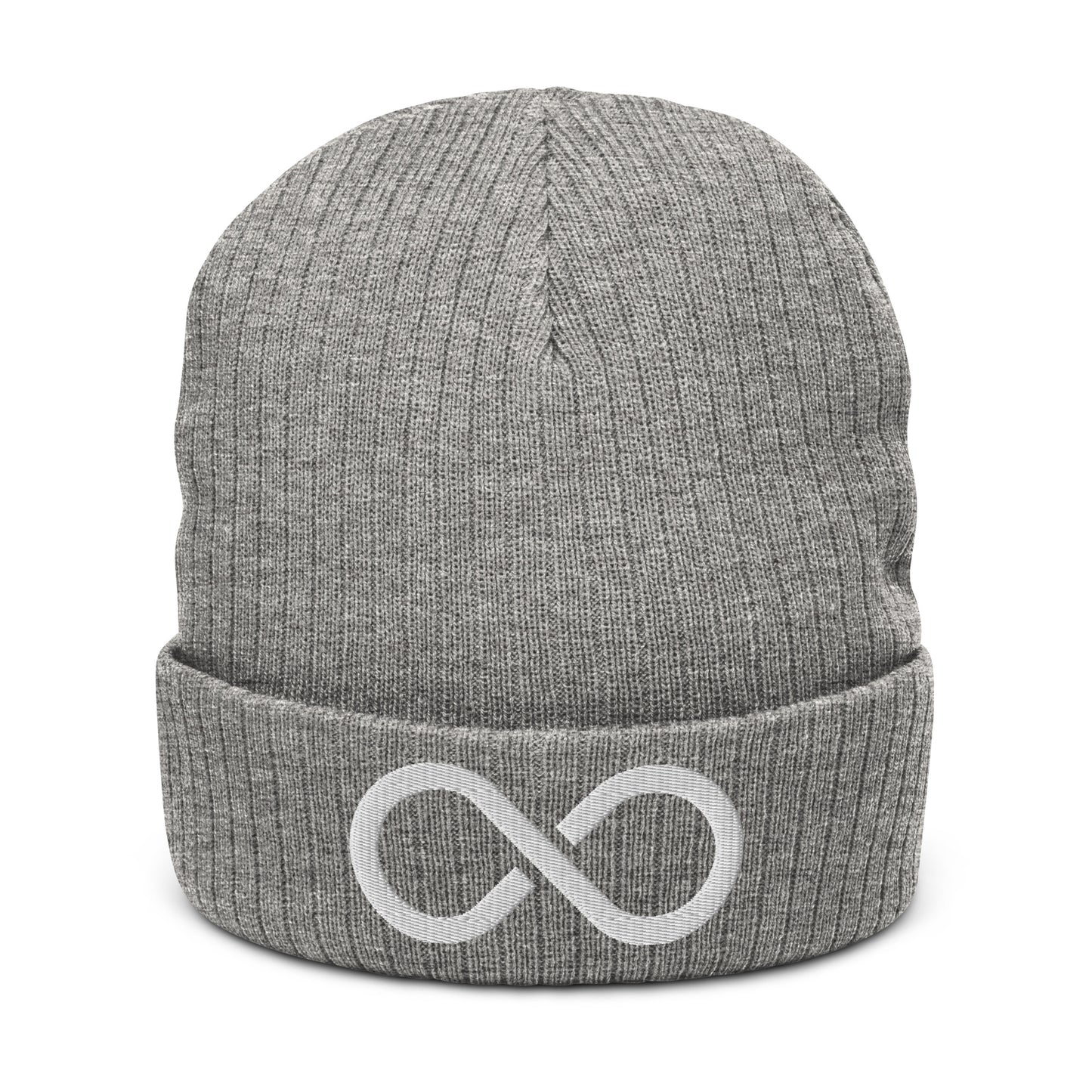 Ribbed knit beanie-Infinity