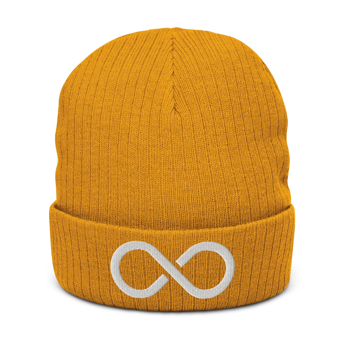 Ribbed knit beanie-Infinity