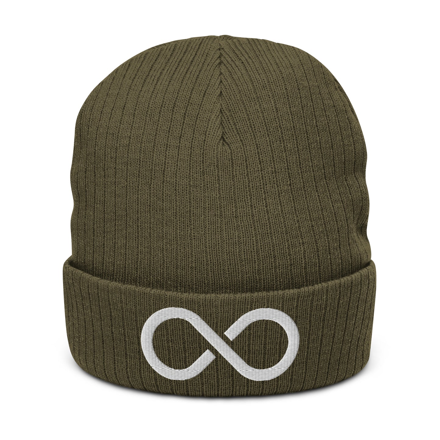 Ribbed knit beanie-Infinity