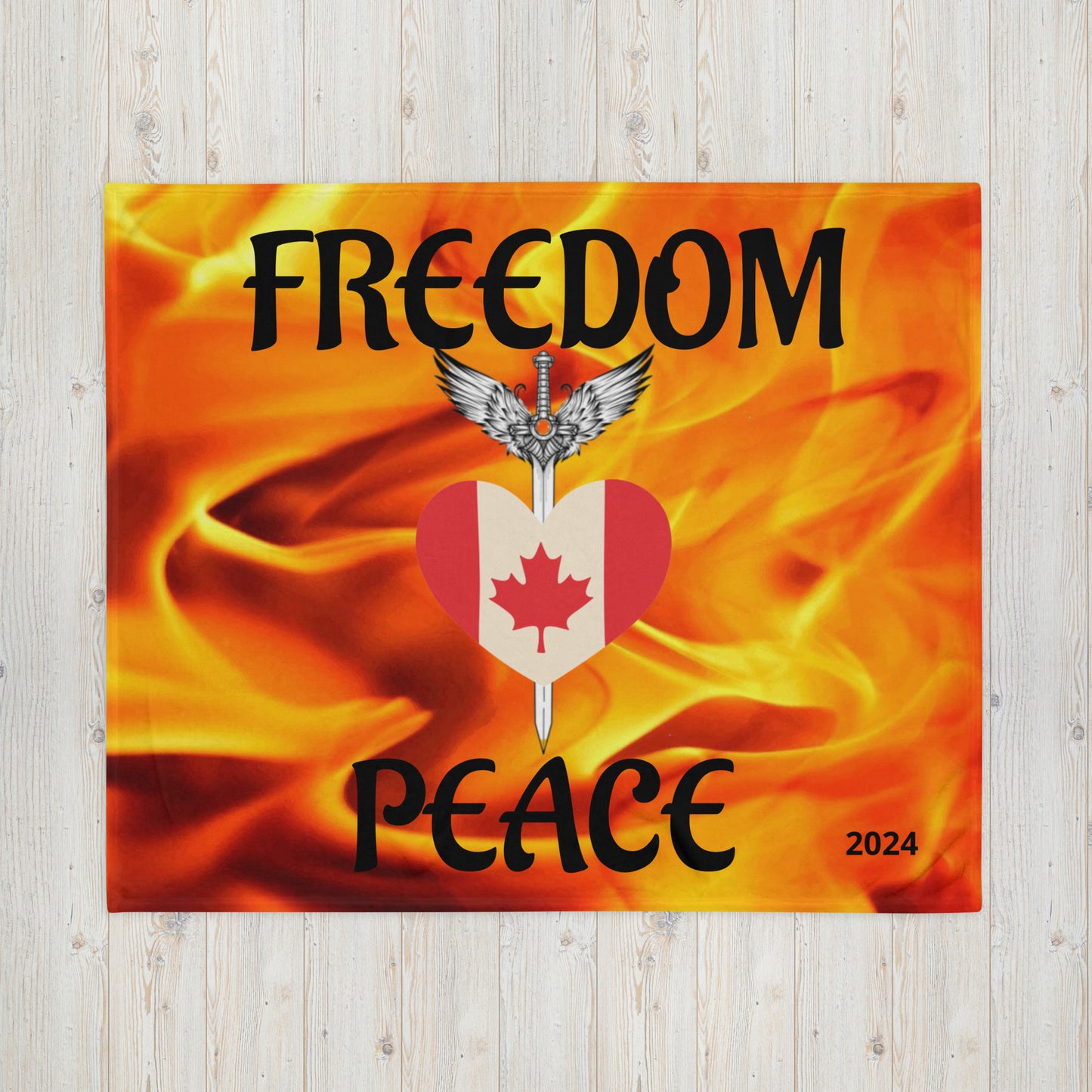 Throw Blanket-Freedom & Peace