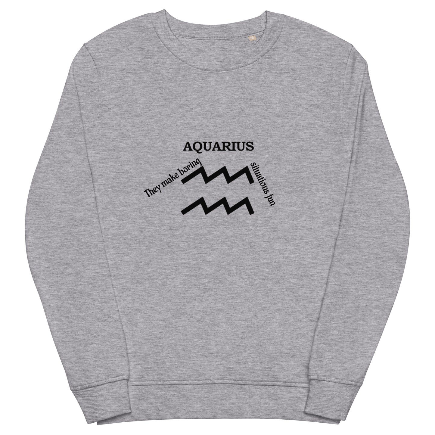 Unisex organic sweatshirt-Aquarius