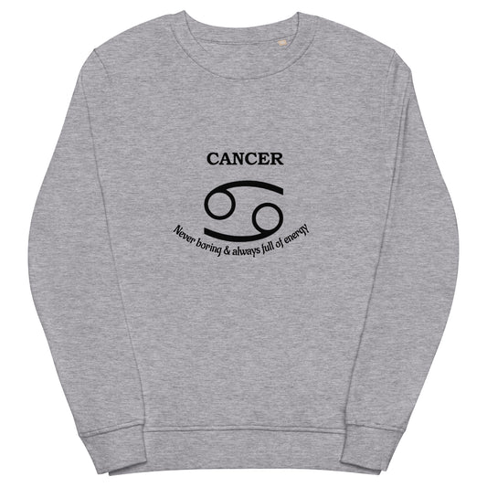 Unisex organic sweatshirt-Cancer