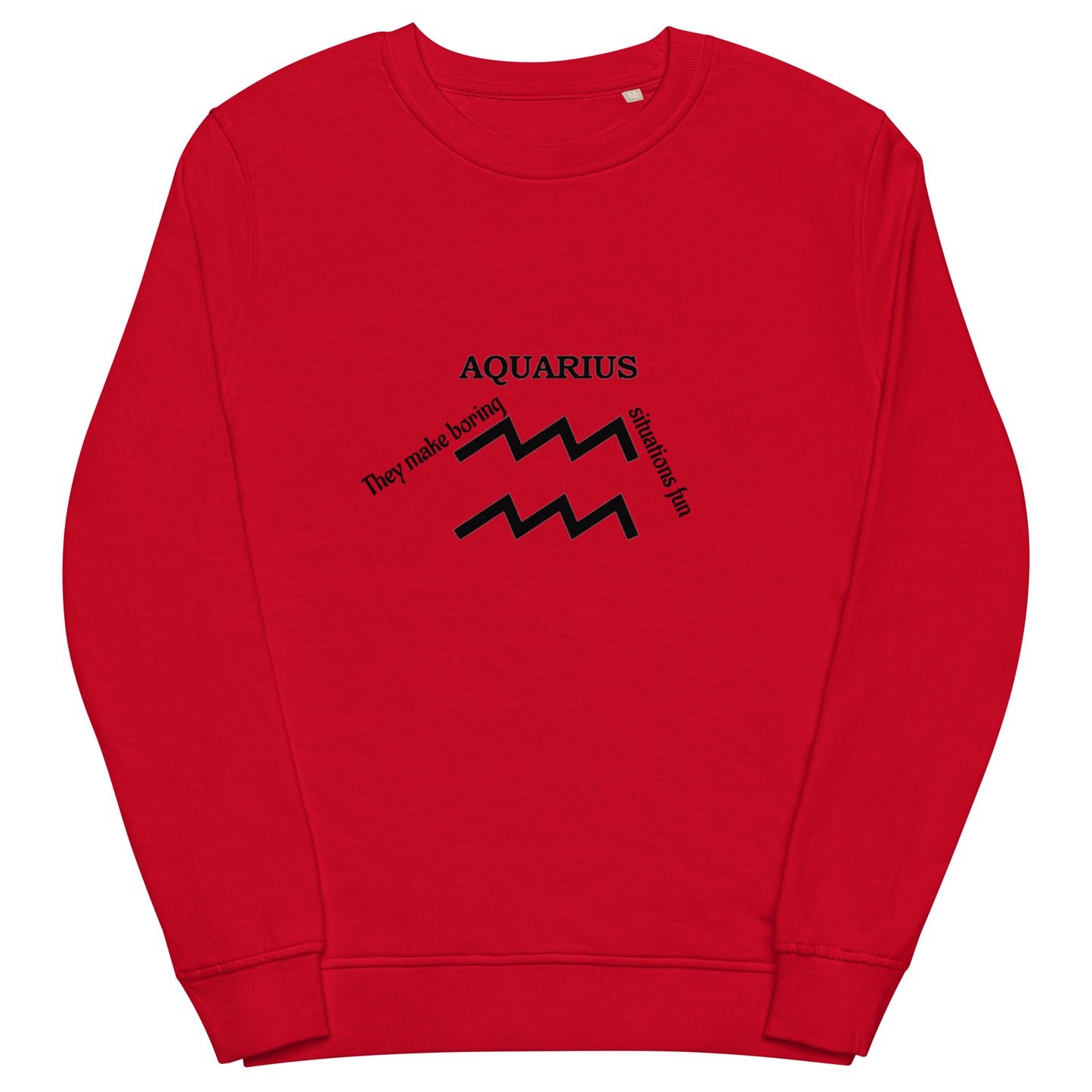 Unisex organic sweatshirt-Aquarius