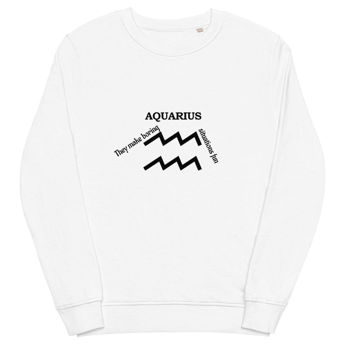 Unisex organic sweatshirt-Aquarius