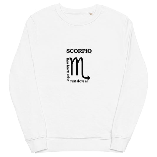 Unisex organic sweatshirt-Scorpio