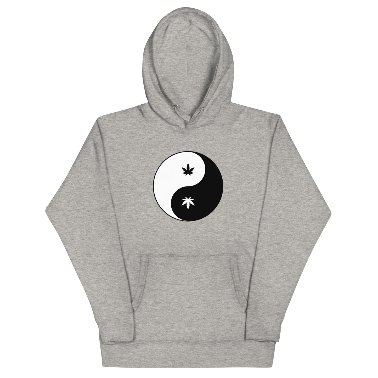 Unisex Hoodie-leaf yin yang and snake spirit warrior in back