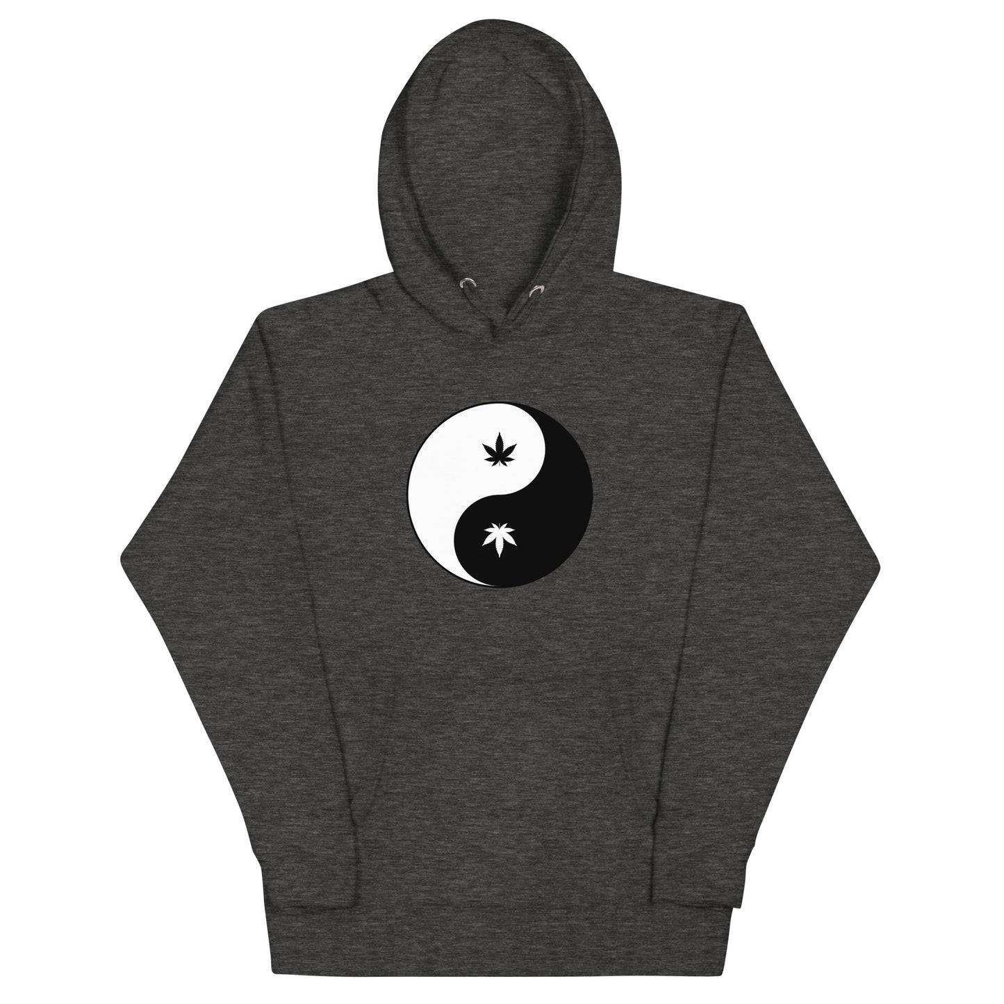 Unisex Hoodie-leaf yin yang and snake spirit warrior in back