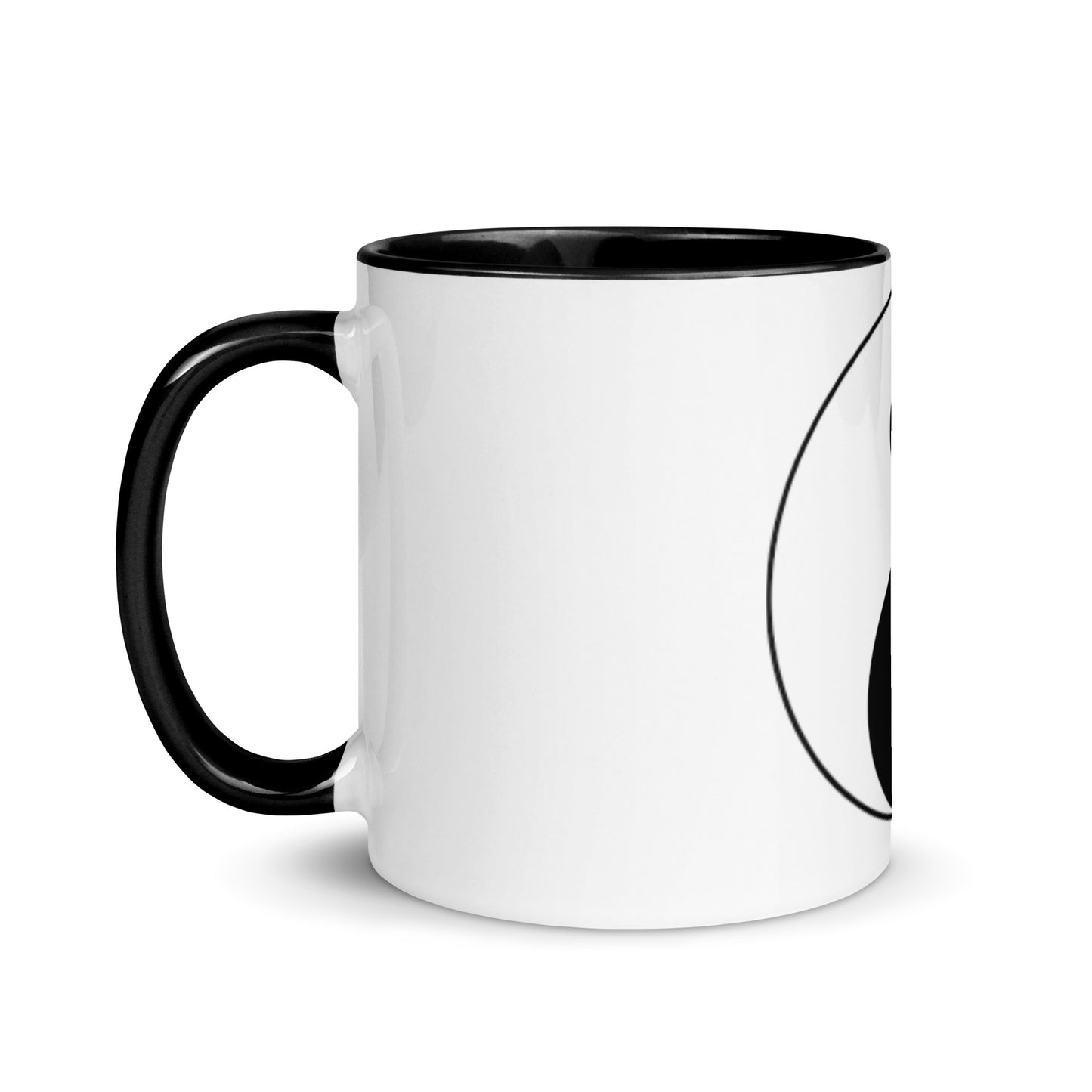 Mug with Color Inside-male/female yin yang