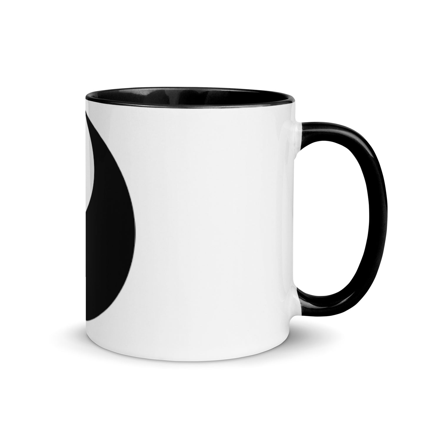 Mug with Color Inside-male/female yin yang