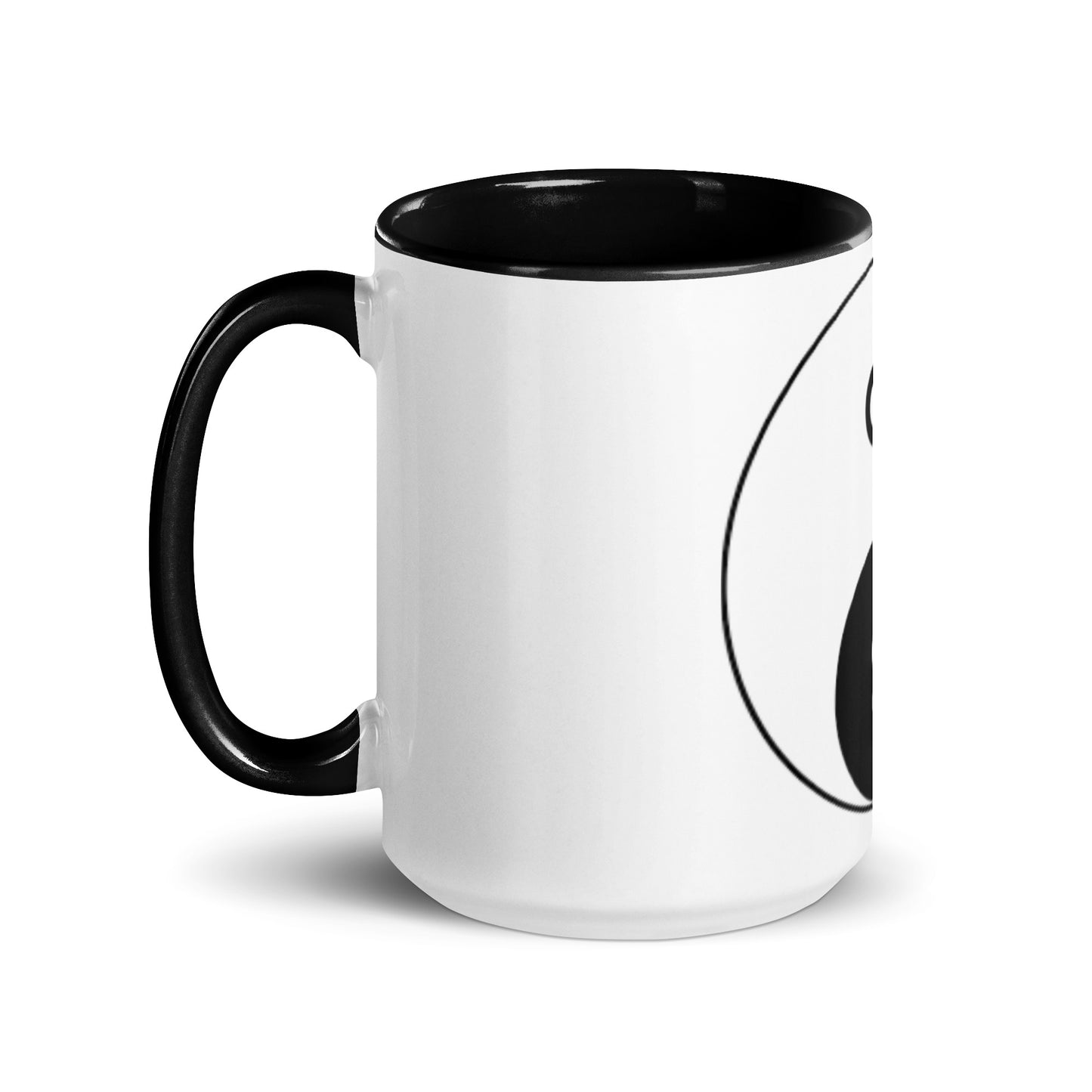 Mug with Color Inside-male/female yin yang