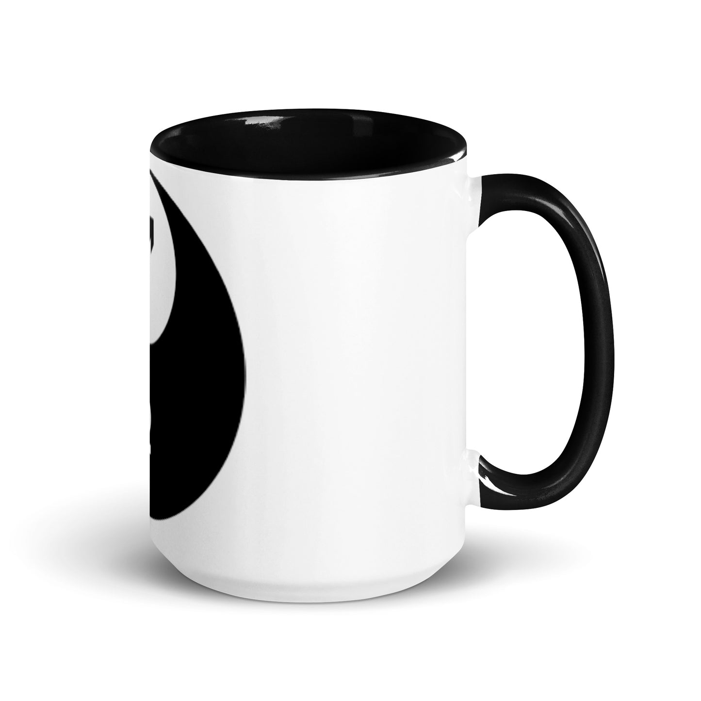 Mug with Color Inside-male/female yin yang