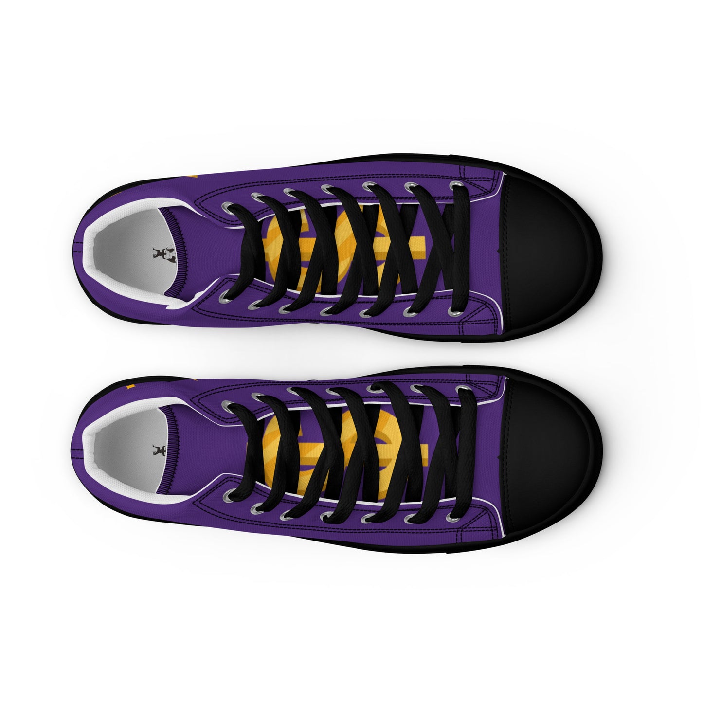 Women’s high top canvas shoes-Purple $