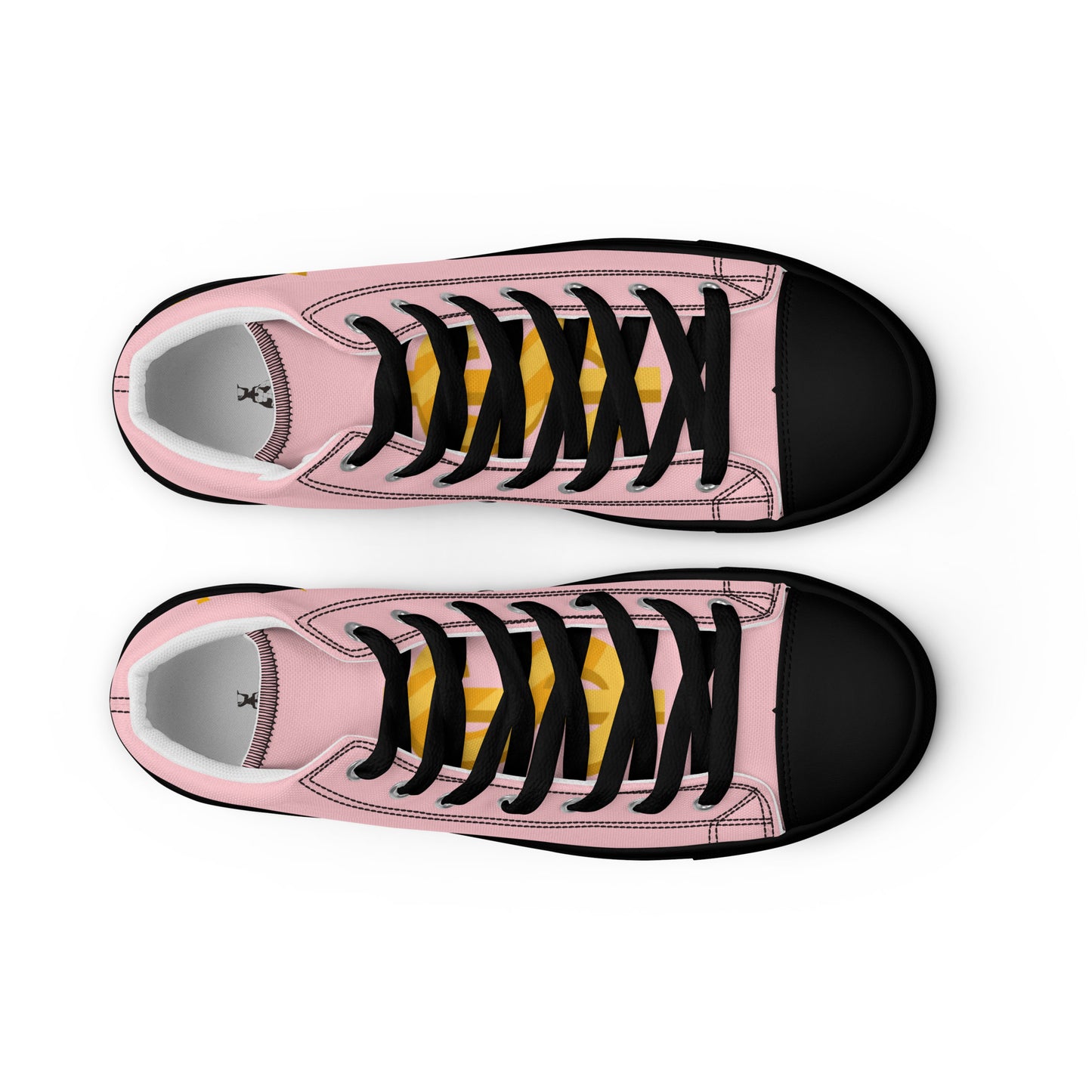 Women’s high top canvas shoes-Pink $