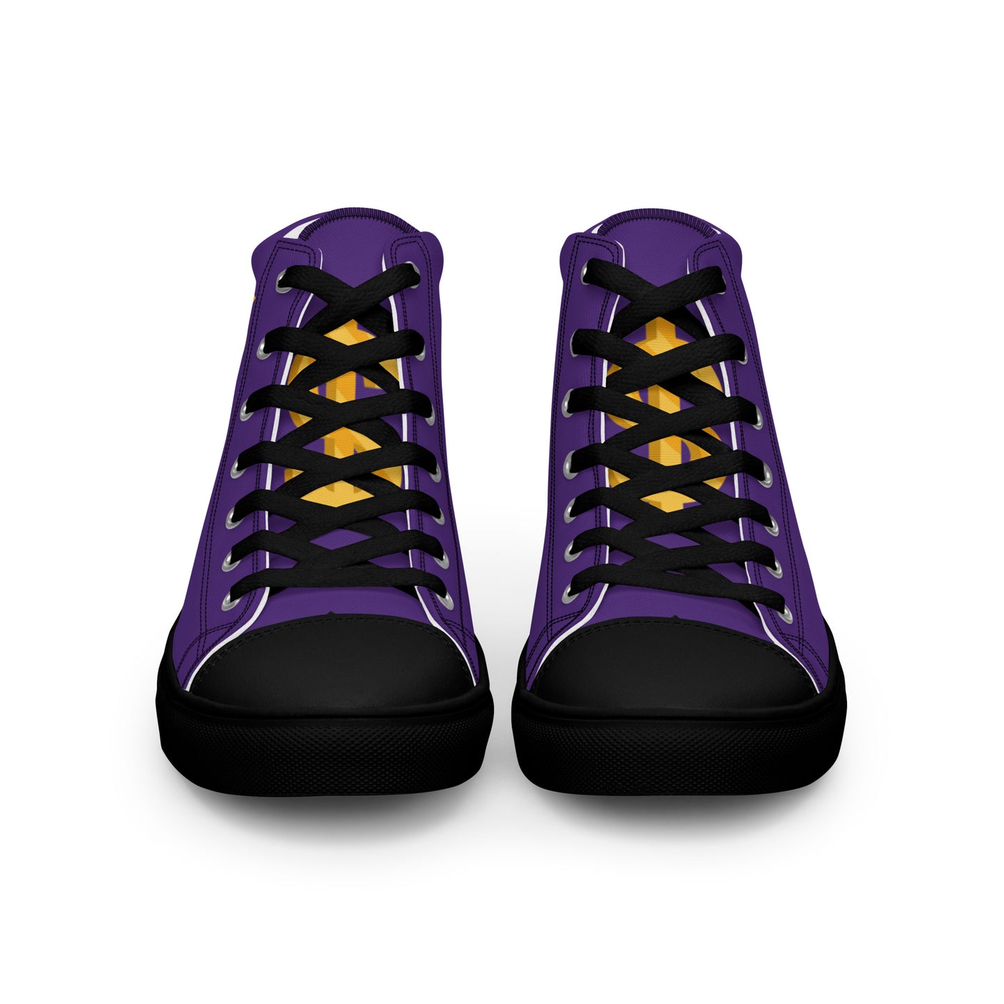 Women’s high top canvas shoes-Purple $