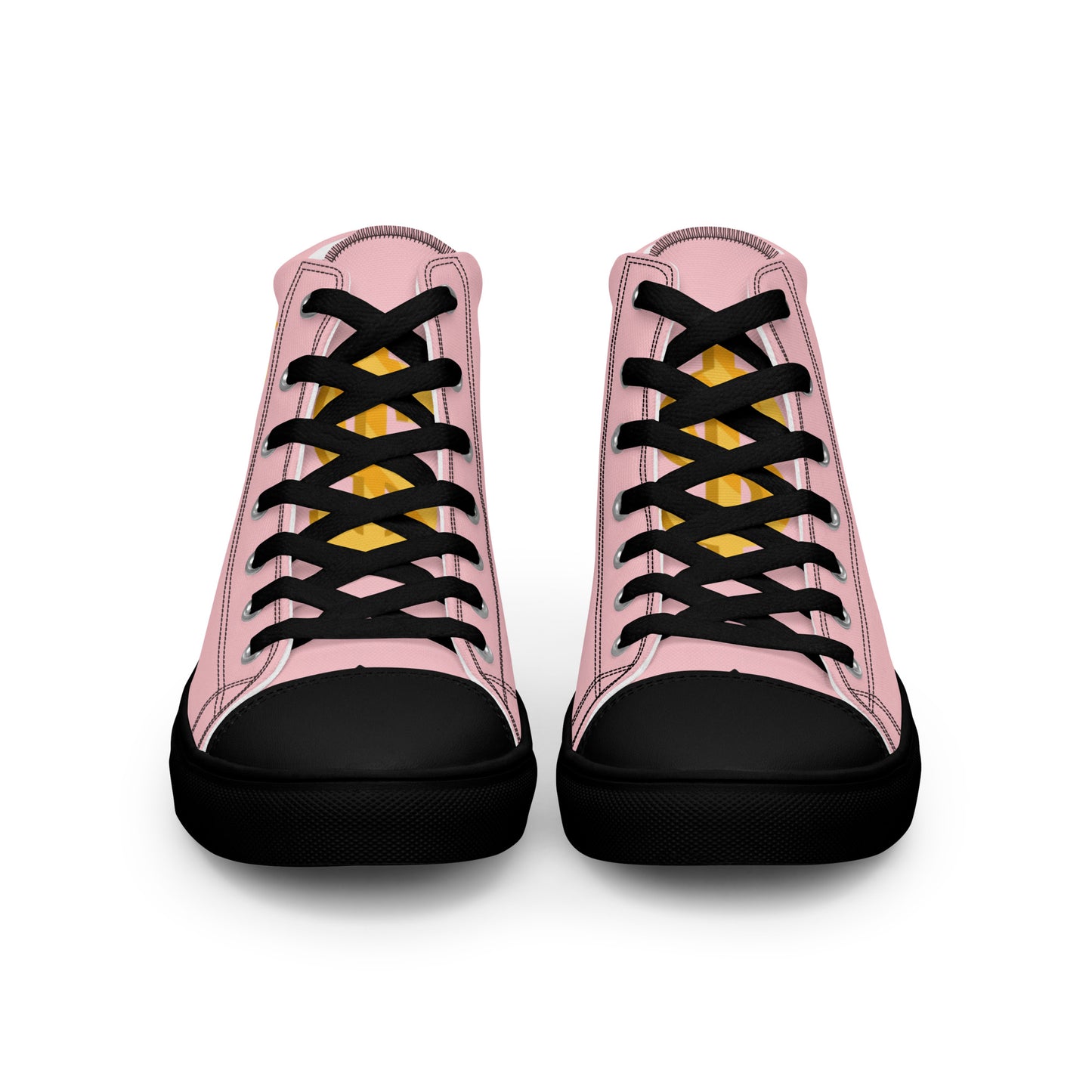 Women’s high top canvas shoes-Pink $