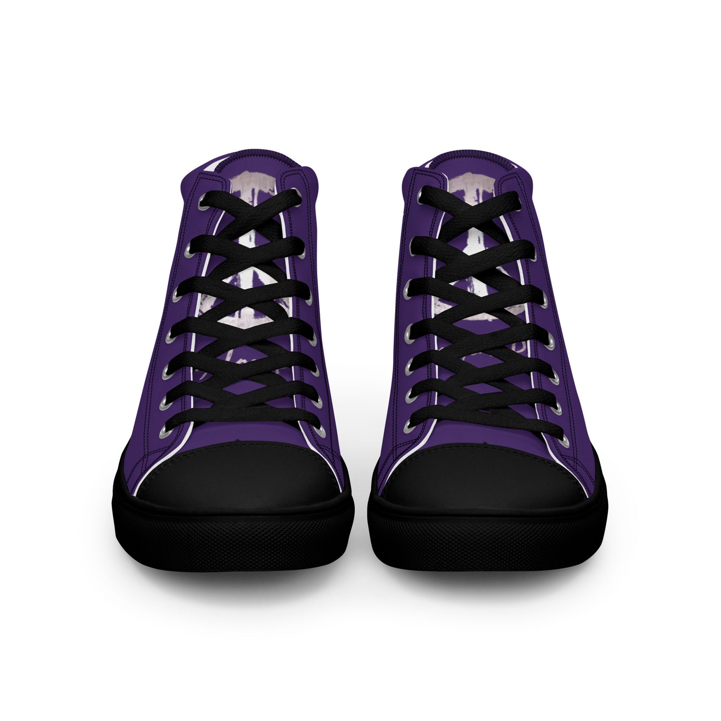 Women’s high top canvas shoes-Purple Peace & Dove