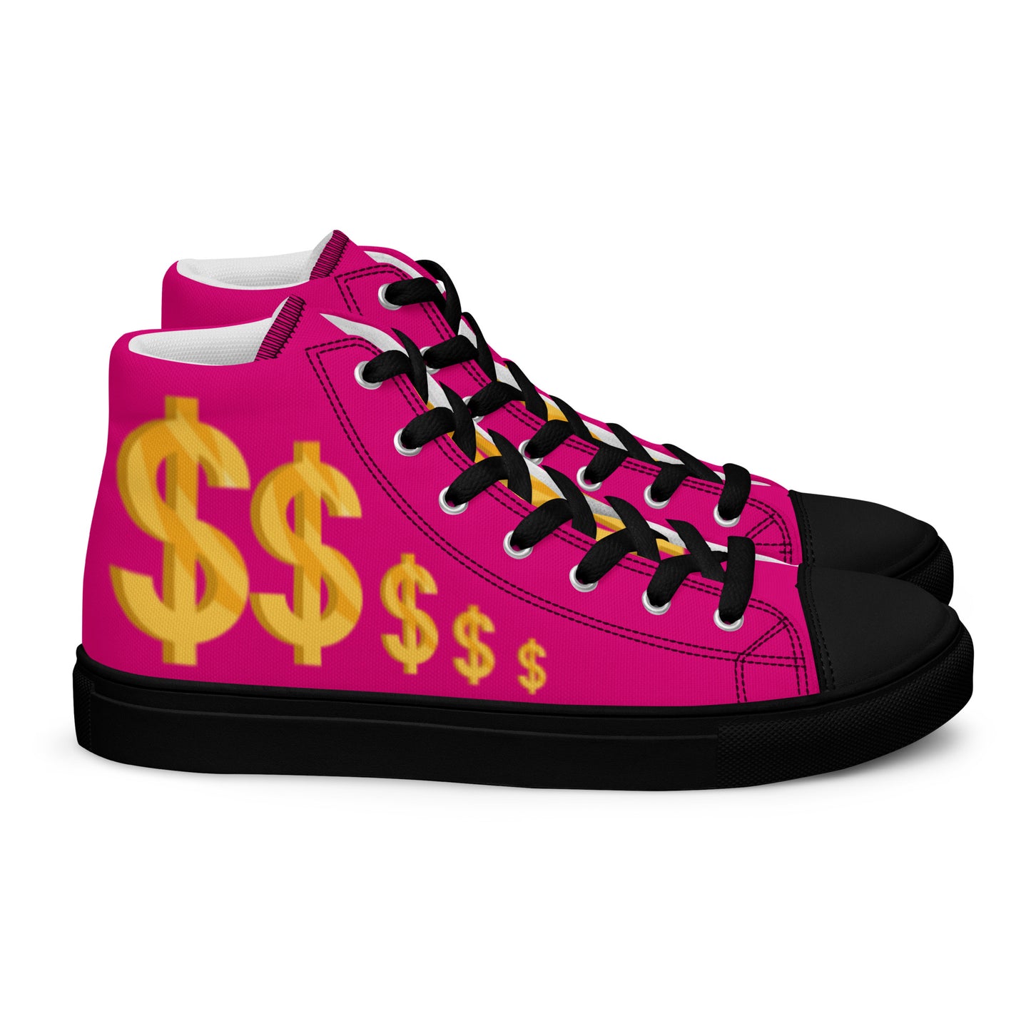 Women’s high top canvas shoes-Medium violet $