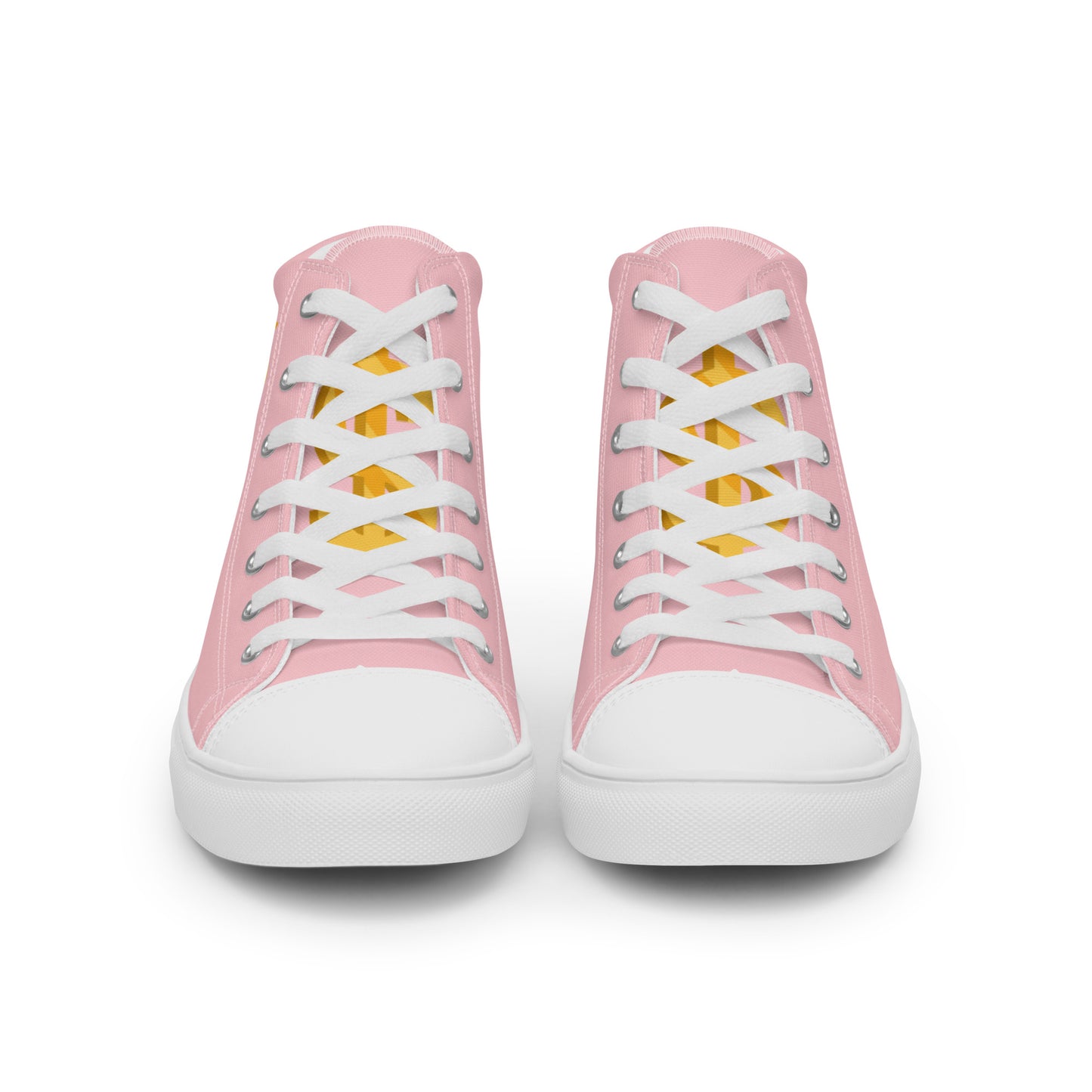 Women’s high top canvas shoes-Pink $