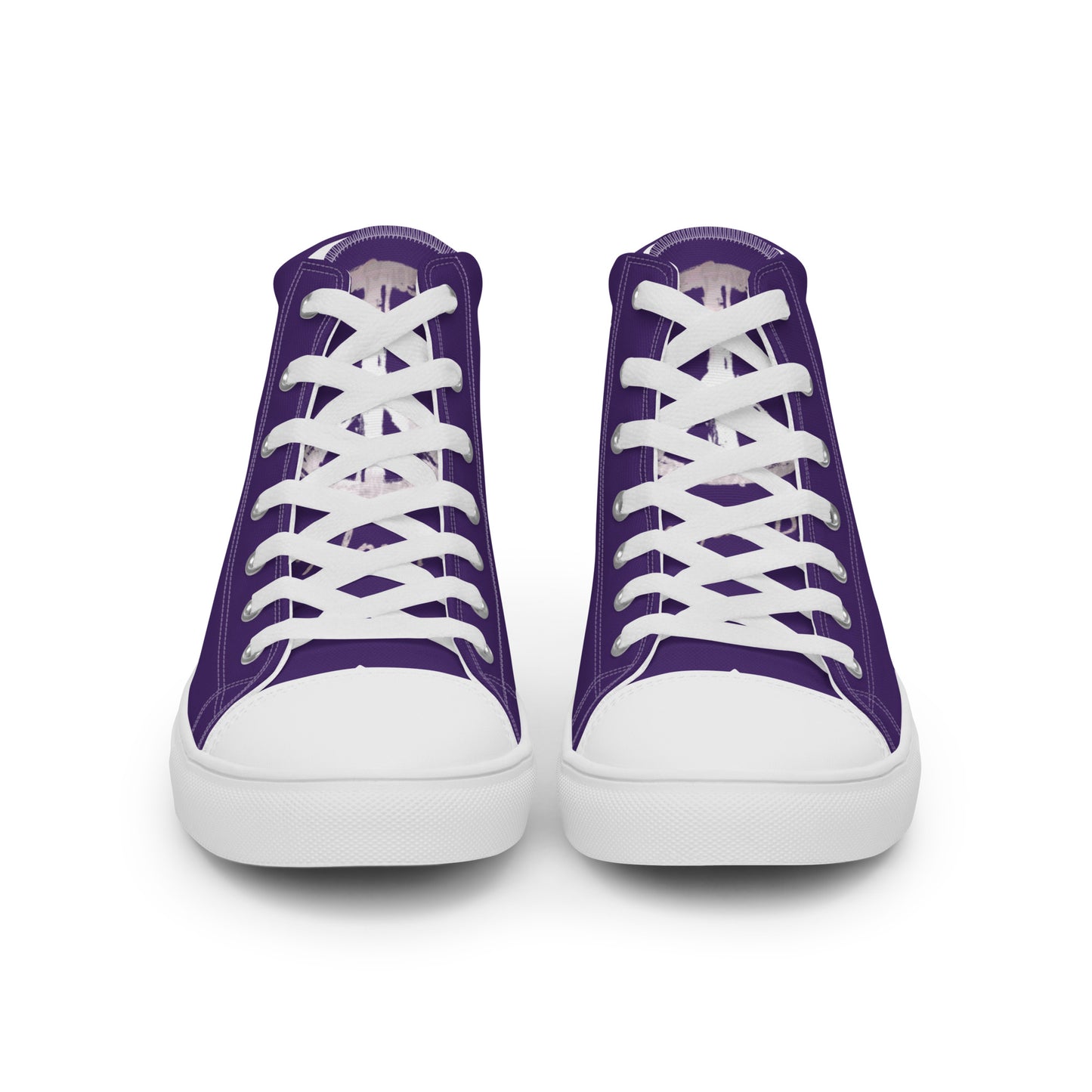 Women’s high top canvas shoes-Purple Peace & Dove