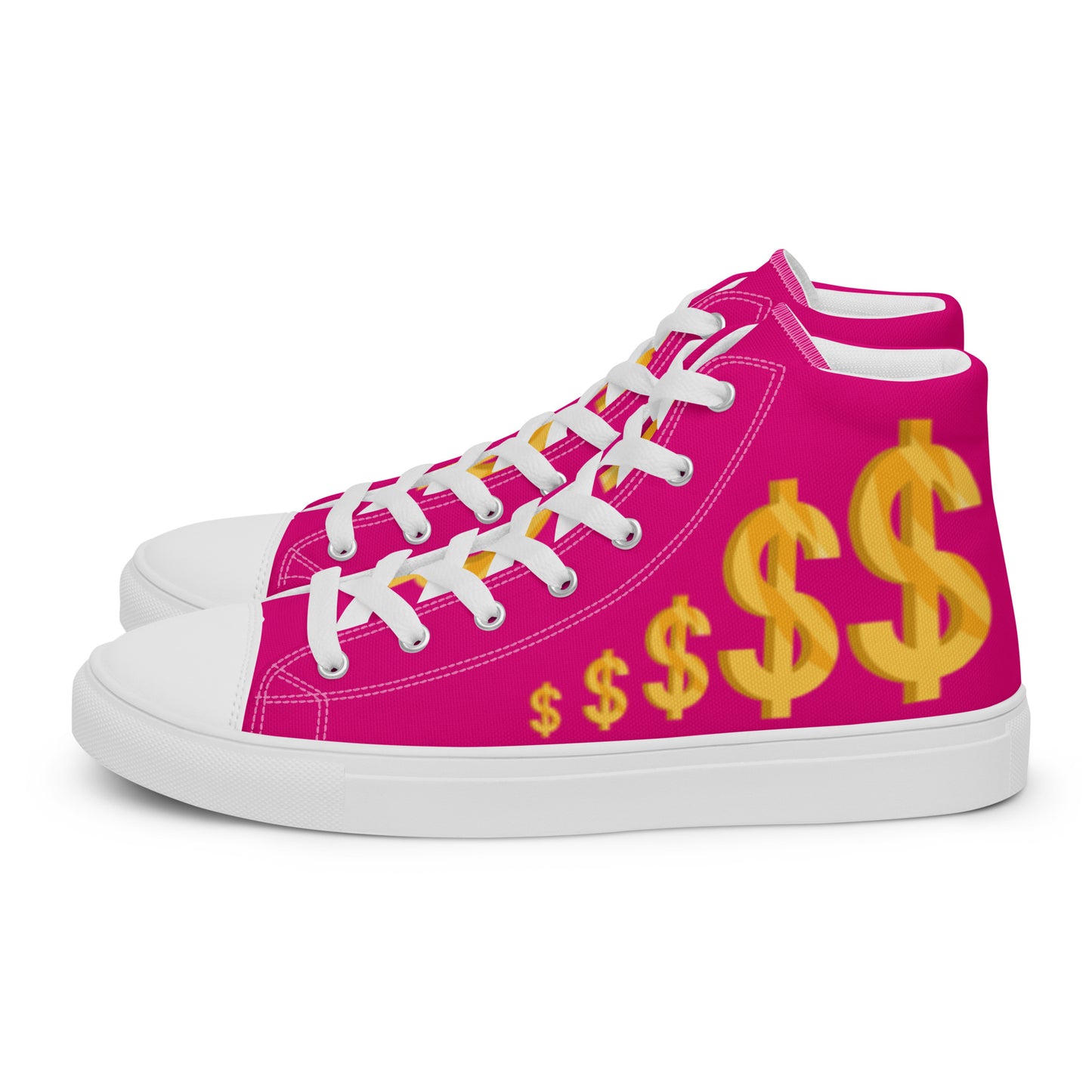 Women’s high top canvas shoes-Medium violet $