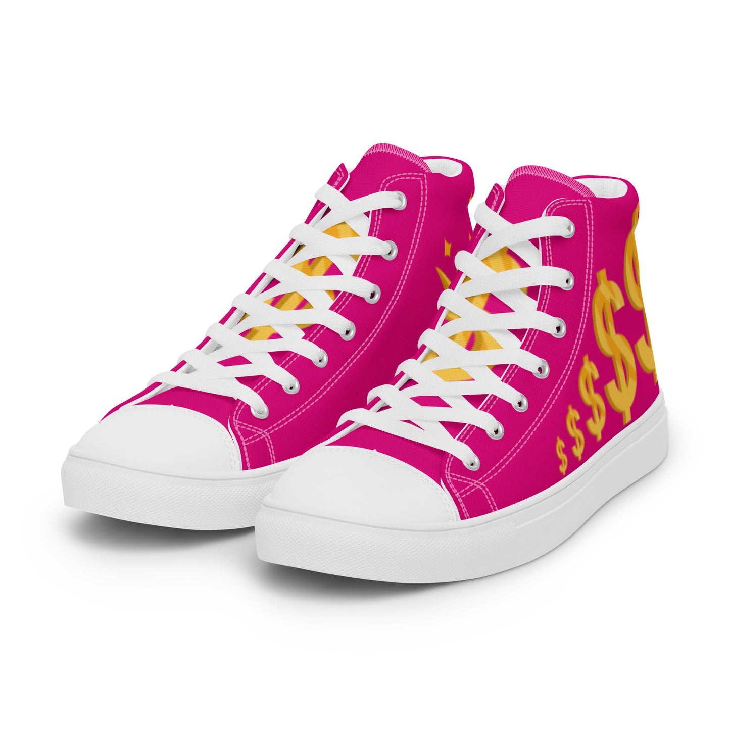 Women’s high top canvas shoes-Medium violet $