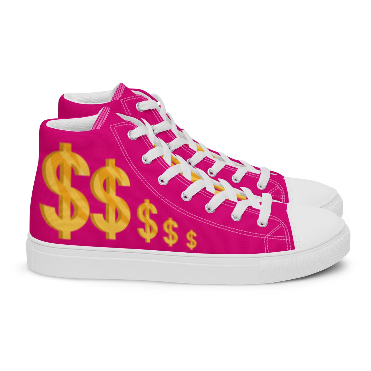 Women’s high top canvas shoes-Medium violet $