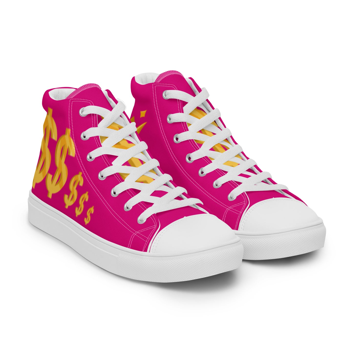 Women’s high top canvas shoes-Medium violet $