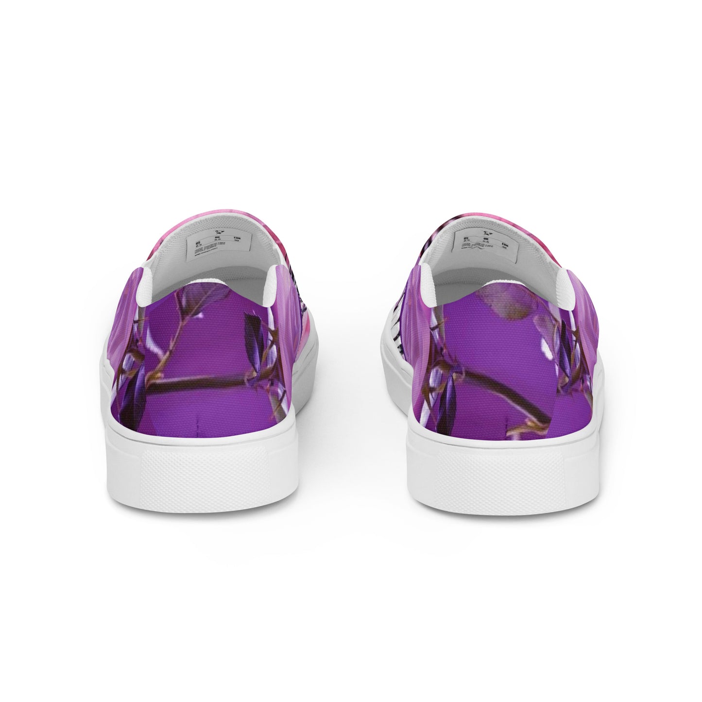 Women’s slip-on canvas shoes-Butterfly & flowers