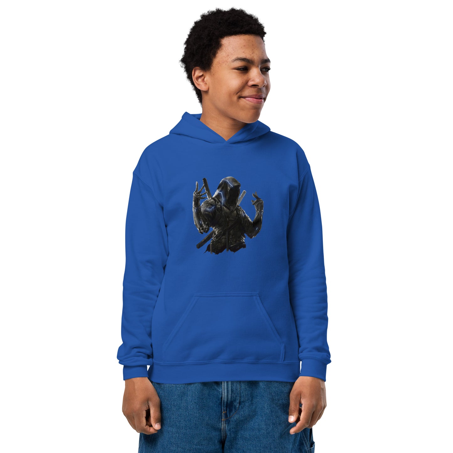 Youth heavy blend hoodie-Dark warrior