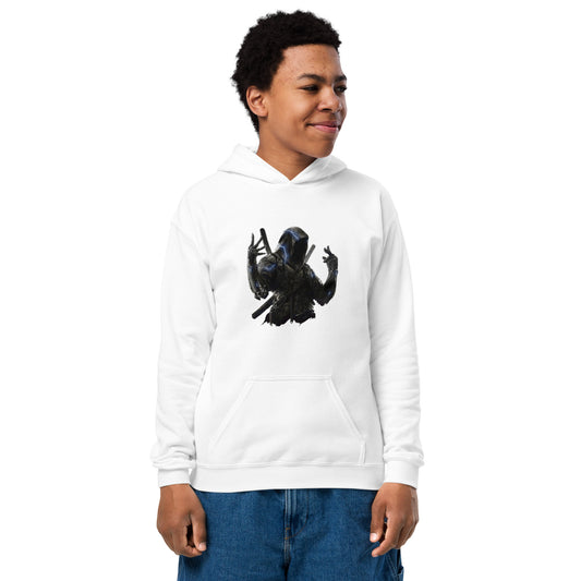 Youth heavy blend hoodie-Dark warrior